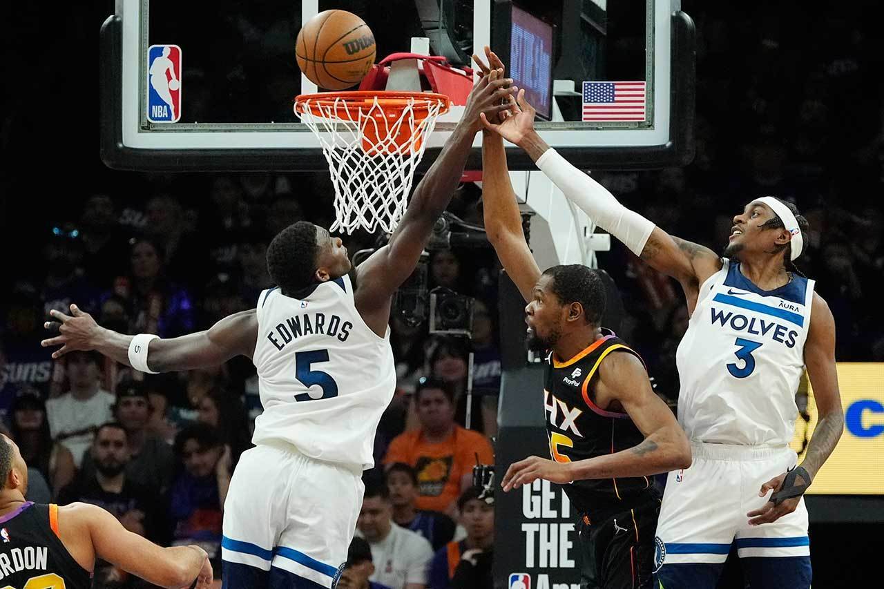 灰狼在首輪橫掃太陽的四場比賽中，攻守兩端都表現得非常出色。尤其是超高強度的防守，恐怕金塊也難以突破。 美聯社